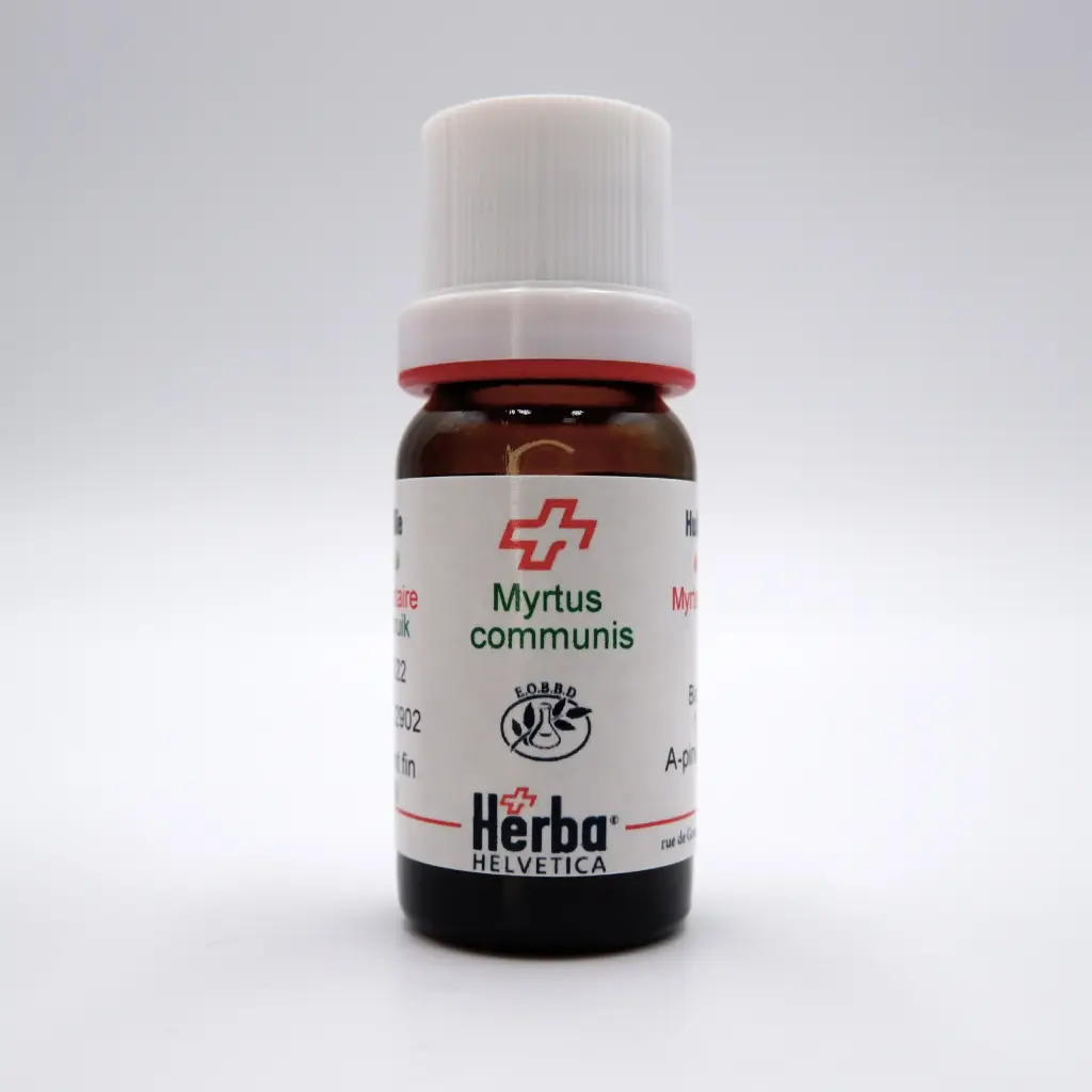 [BEMCRO10] HE MYRTUS COMMUNIS L. 1.8 CINEOLE acétate de myrtényle BIO* 10 ml